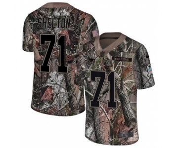 Men's Nike New England Patriots #71 Danny Shelton Camo Rush Realtree Limited NFL Jersey