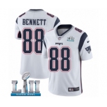 Men's Nike New England Patriots #88 Martellus Bennett White Vapor Untouchable Limited Player Super Bowl LII NFL Jersey