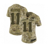 Women's Nike New England Patriots #11 Drew Bledsoe Limited Camo 2018 Salute to Service NFL Jersey