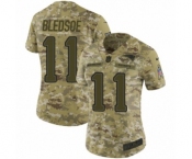 Women's Nike New England Patriots #11 Drew Bledsoe Limited Camo 2018 Salute to Service NFL Jersey