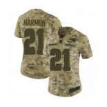 Women's Nike New England Patriots #21 Duron Harmon Limited Camo 2018 Salute to Service NFL Jersey