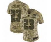 Women's Nike New England Patriots #23 Patrick Chung Limited Camo 2018 Salute to Service NFL Jersey