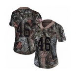 Women's Nike New England Patriots #46 James Develin Camo Rush Realtree Limited NFL Jersey