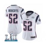 Women's Nike New England Patriots #52 Elandon Roberts White Vapor Untouchable Limited Player Super Bowl LII NFL Jersey