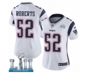 Women's Nike New England Patriots #52 Elandon Roberts White Vapor Untouchable Limited Player Super Bowl LII NFL Jersey