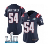 Women's Nike New England Patriots #54 Dont'a Hightower Limited Navy Blue Rush Vapor Untouchable Super Bowl LII NFL Jersey