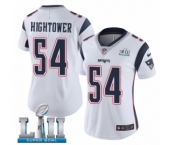 Women's Nike New England Patriots #54 Dont'a Hightower White Vapor Untouchable Limited Player Super Bowl LII NFL Jersey