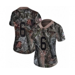 Women's Nike New England Patriots #6 Ryan Allen Camo Rush Realtree Limited NFL Jersey