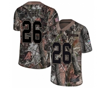 Youth Nike New England Patriots #26 Sony Michel Camo Untouchable Limited NFL Jersey