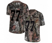 Youth Nike New England Patriots #77 Trent Brown Camo Untouchable Limited NFL Jersey