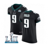 Men's Nike Philadelphia Eagles #9 Nick Foles Black Vapor Untouchable Elite Player Super Bowl LII NFL Jersey