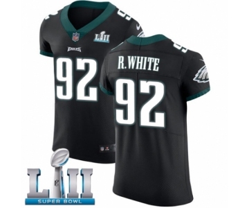 Men's Nike Philadelphia Eagles #92 Reggie White Black Vapor Untouchable Elite Player Super Bowl LII NFL Jersey