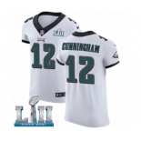 Men's Nike Philadelphia Eagles #12 Randall Cunningham White Vapor Untouchable Elite Player Super Bowl LII NFL Jersey