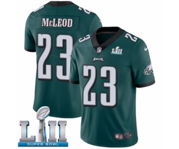 Men's Nike Philadelphia Eagles #23 Rodney McLeod Midnight Green Team Color Vapor Untouchable Limited Player Super Bowl LII NFL Jersey