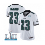 Men's Nike Philadelphia Eagles #23 Rodney McLeod White Vapor Untouchable Limited Player Super Bowl LII NFL Jersey