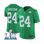 Men's Nike Philadelphia Eagles #24 Corey Graham Limited Green Rush Vapor Untouchable Super Bowl LII NFL Jersey