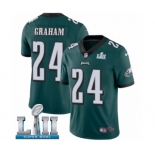 Men's Nike Philadelphia Eagles #24 Corey Graham Midnight Green Team Color Vapor Untouchable Limited Player Super Bowl LII NFL Jersey