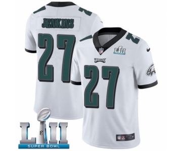 Men's Nike Philadelphia Eagles #27 Malcolm Jenkins White Vapor Untouchable Limited Player Super Bowl LII NFL Jersey