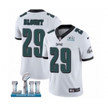 Men's Nike Philadelphia Eagles #29 LeGarrette Blount White Vapor Untouchable Limited Player Super Bowl LII NFL Jersey