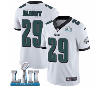 Men's Nike Philadelphia Eagles #29 LeGarrette Blount White Vapor Untouchable Limited Player Super Bowl LII NFL Jersey