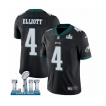 Men's Nike Philadelphia Eagles #4 Jake Elliott Black Alternate Vapor Untouchable Limited Player Super Bowl LII NFL Jersey