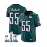 Men's Nike Philadelphia Eagles #55 Brandon Graham Midnight Green Team Color Vapor Untouchable Limited Player Super Bowl LII NFL Jersey