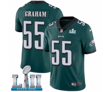 Men's Nike Philadelphia Eagles #55 Brandon Graham Midnight Green Team Color Vapor Untouchable Limited Player Super Bowl LII NFL Jersey