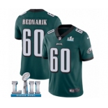 Men's Nike Philadelphia Eagles #60 Chuck Bednarik Midnight Green Team Color Vapor Untouchable Limited Player Super Bowl LII NFL Jersey