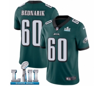 Men's Nike Philadelphia Eagles #60 Chuck Bednarik Midnight Green Team Color Vapor Untouchable Limited Player Super Bowl LII NFL Jersey