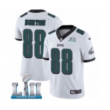 Men's Nike Philadelphia Eagles #88 Trey Burton White Vapor Untouchable Limited Player Super Bowl LII NFL Jersey