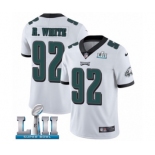 Men's Nike Philadelphia Eagles #92 Reggie White Vapor Untouchable Limited Player Super Bowl LII NFL Jersey