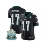 Nike Philadelphia Eagles #17 Alshon Jeffery Black Alternate Super Bowl LII Champions Men Stitched NFL Vapor Untouchable Limited Jersey