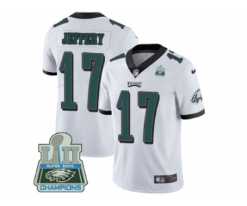 Nike Philadelphia Eagles #17 Alshon Jeffery White Super Bowl LII Champions Men Stitched NFL Vapor Untouchable Limited Jersey