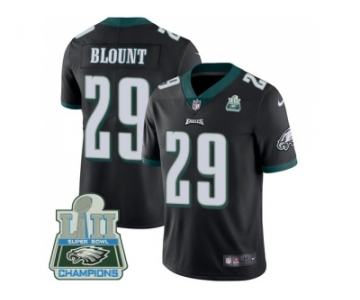 Nike Philadelphia Eagles #29 LeGarrette Blount Black Alternate Super Bowl LII Champions Men Stitched NFL Vapor Untouchable Limited Jersey