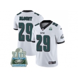 Nike Philadelphia Eagles #29 LeGarrette Blount White Super Bowl LII Champions Men Stitched NFL Vapor Untouchable Limited Jersey