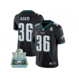 Nike Philadelphia Eagles #36 Jay Ajayi Black Alternate Super Bowl LII Champions Men Stitched NFL Vapor Untouchable Limited Jersey