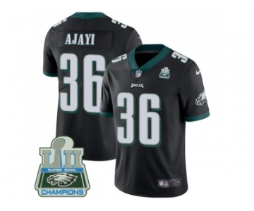 Nike Philadelphia Eagles #36 Jay Ajayi Black Alternate Super Bowl LII Champions Men Stitched NFL Vapor Untouchable Limited Jersey