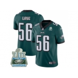 Nike Philadelphia Eagles #56 Chris Long Midnight Green Team Color Super Bowl LII Champions Men Stitched NFL Vapor Untouchable Limited Jersey