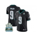 Nike Philadelphia Eagles #9 Nick Foles Black Alternate Super Bowl LII Champions Men Stitched NFL Vapor Untouchable Limited Jersey