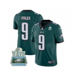 Nike Philadelphia Eagles #9 Nick Foles Midnight Green Team Color Super Bowl LII Champions Men Stitched NFL Vapor Untouchable Limited Jersey