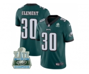 Youth Nike Philadelphia Eagles #30 Corey Clement Midnight Green Team Color Super Bowl LII Champions Stitched NFL Vapor Untouchable Limited Jersey