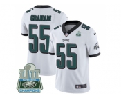 Youth Nike Philadelphia Eagles #55 Brandon Graham White Super Bowl LII Champions Stitched NFL Vapor Untouchable Limited Jersey