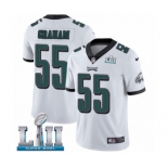 Youth Nike Philadelphia Eagles #55 Brandon Graham White Vapor Untouchable Limited Player Super Bowl LII NFL Jersey