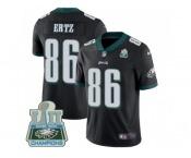 Youth Nike Philadelphia Eagles #86 Zach Ertz Black Alternate Super Bowl LII Champions Stitched NFL Vapor Untouchable Limited Jersey