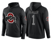 NCAA Ohio State Buckeyes #1 Braxton Miller Black Playoff Bound Vital College Football Pullover Hoodie