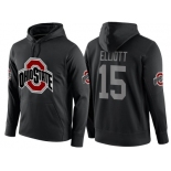 NCAA Ohio State Buckeyes #15 Ezekiel Elliott Black Playoff Bound Vital College Football Pullover Hoodie