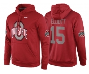 NCAA Ohio State Buckeyes #15 Ezekiel Elliott Red Playoff Bound Vital College Football Pullover Hoodie