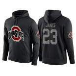 NCAA Ohio State Buckeyes #23 Lebron James Black Playoff Bound Vital College Football Pullover Hoodie