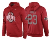 NCAA Ohio State Buckeyes #23 Lebron James Red Playoff Bound Vital College Football Pullover Hoodie