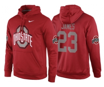 NCAA Ohio State Buckeyes #23 Lebron James Red Playoff Bound Vital College Football Pullover Hoodie